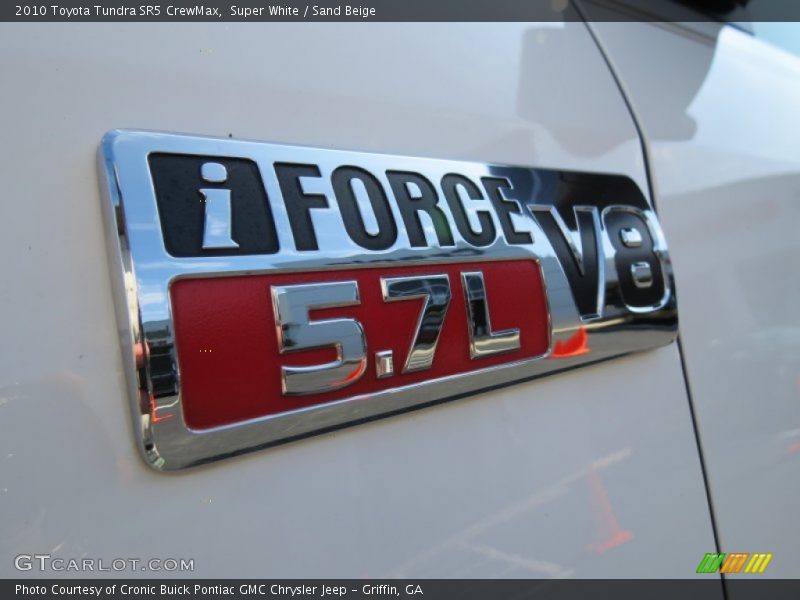 Super White / Sand Beige 2010 Toyota Tundra SR5 CrewMax