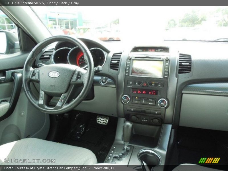 Ebony Black / Gray 2011 Kia Sorento SX V6