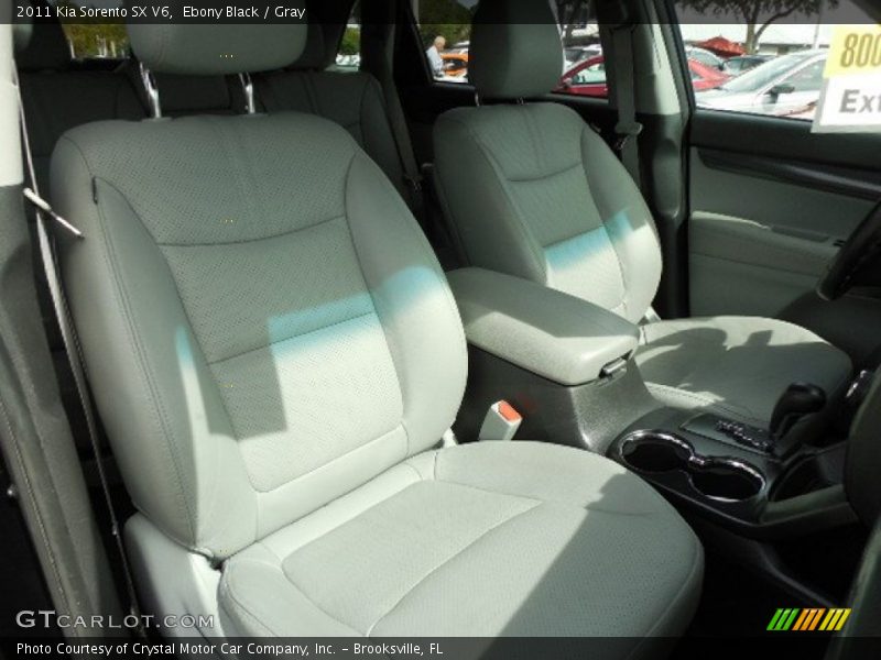 Ebony Black / Gray 2011 Kia Sorento SX V6