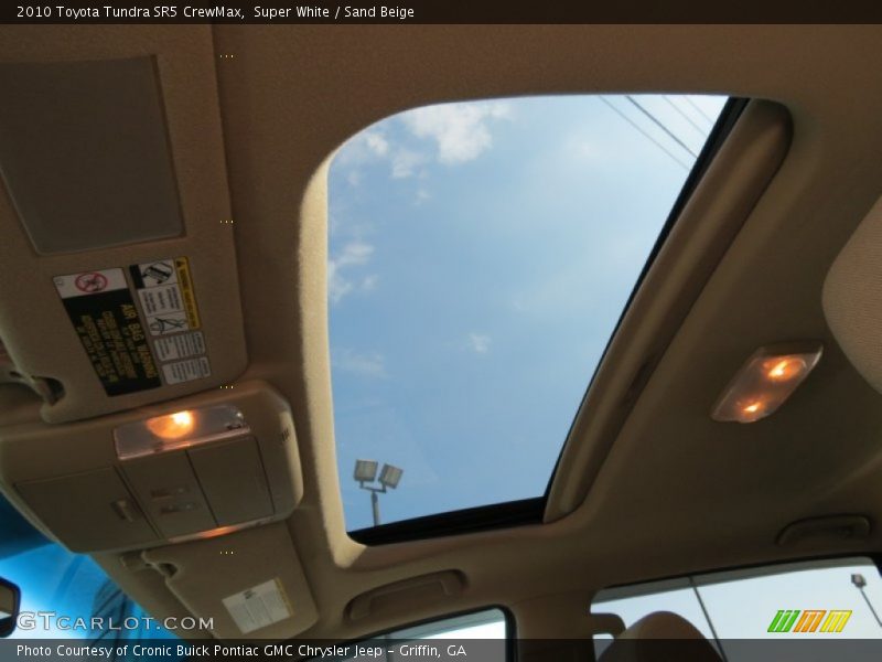 Super White / Sand Beige 2010 Toyota Tundra SR5 CrewMax