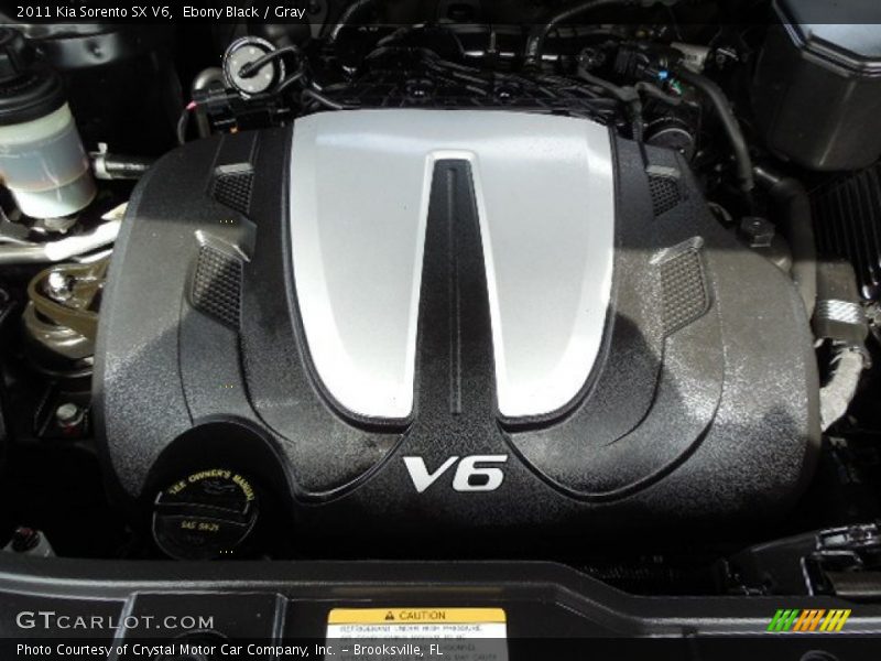 Ebony Black / Gray 2011 Kia Sorento SX V6