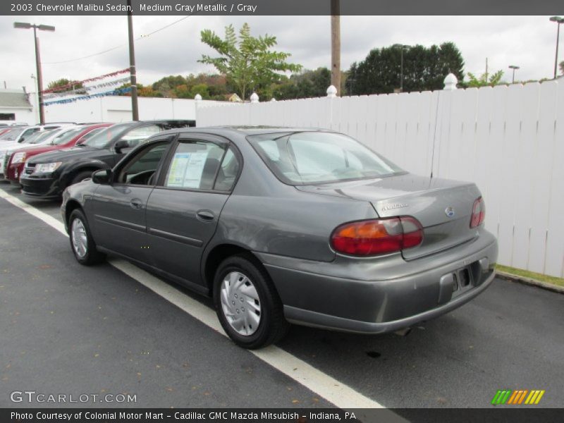 Medium Gray Metallic / Gray 2003 Chevrolet Malibu Sedan
