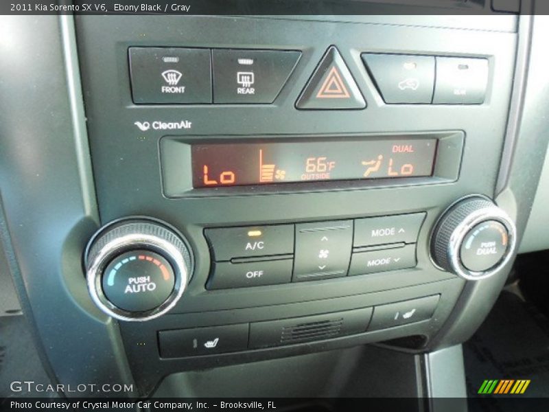 Ebony Black / Gray 2011 Kia Sorento SX V6