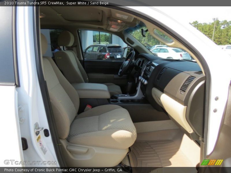 Super White / Sand Beige 2010 Toyota Tundra SR5 CrewMax