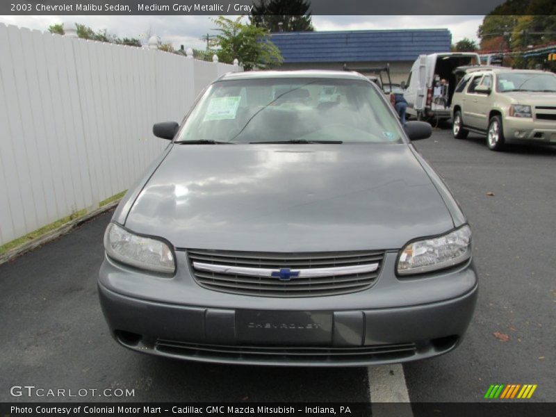 Medium Gray Metallic / Gray 2003 Chevrolet Malibu Sedan
