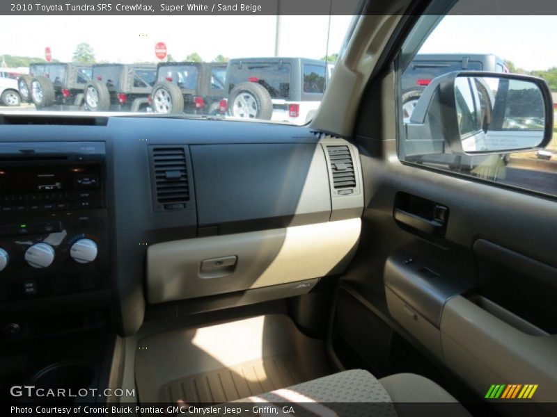Super White / Sand Beige 2010 Toyota Tundra SR5 CrewMax