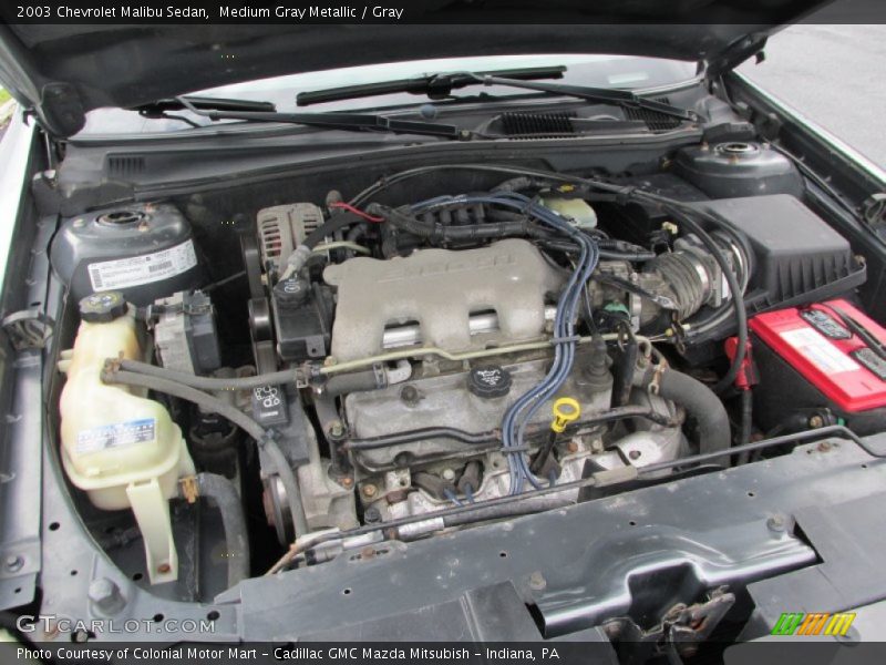 Medium Gray Metallic / Gray 2003 Chevrolet Malibu Sedan