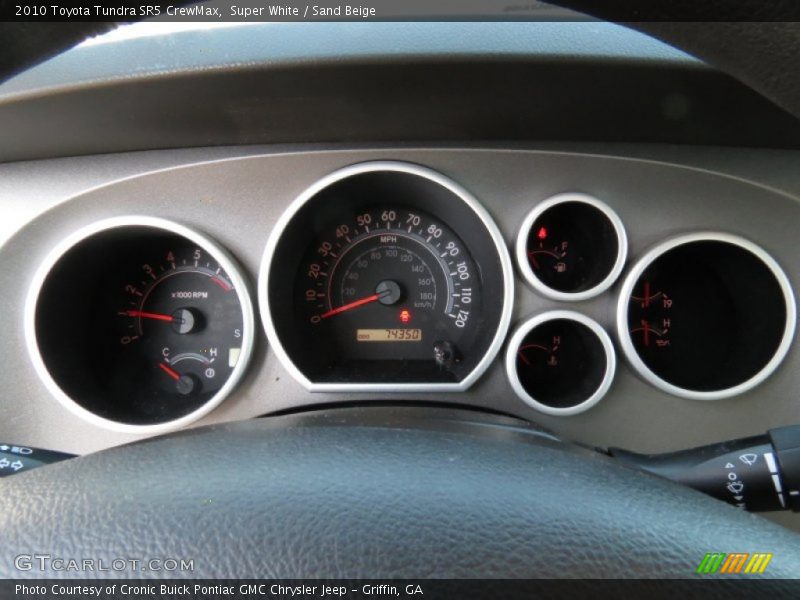 Super White / Sand Beige 2010 Toyota Tundra SR5 CrewMax