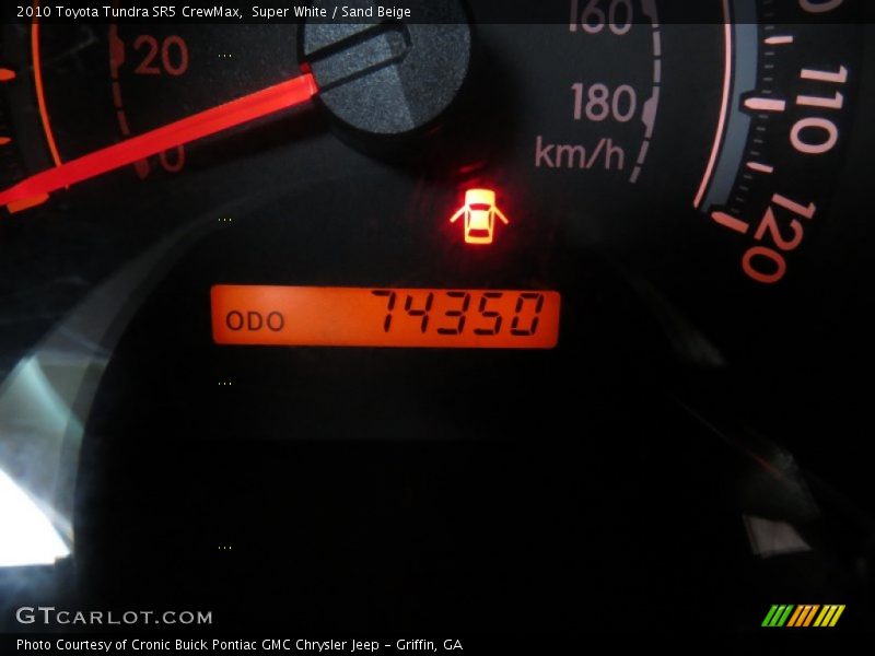 Super White / Sand Beige 2010 Toyota Tundra SR5 CrewMax