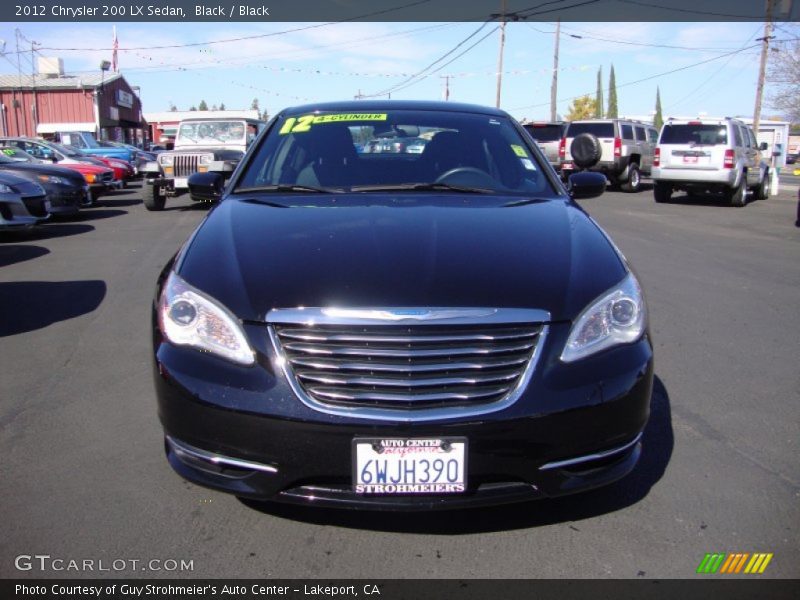 Black / Black 2012 Chrysler 200 LX Sedan