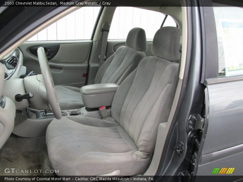 Medium Gray Metallic / Gray 2003 Chevrolet Malibu Sedan