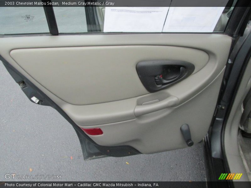 Medium Gray Metallic / Gray 2003 Chevrolet Malibu Sedan