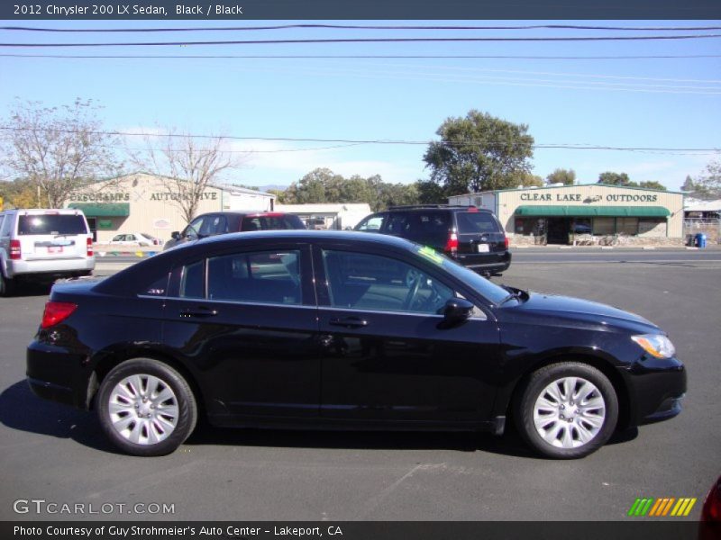 Black / Black 2012 Chrysler 200 LX Sedan