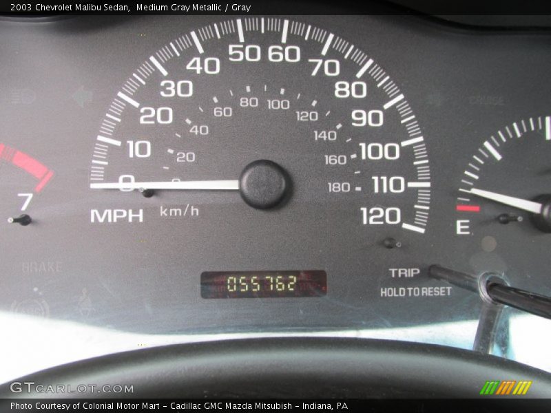 Medium Gray Metallic / Gray 2003 Chevrolet Malibu Sedan