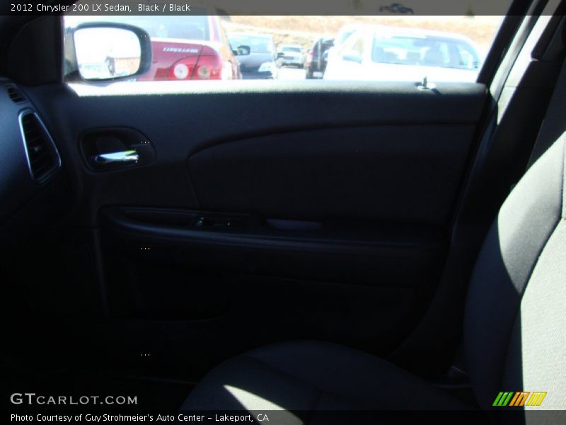 Black / Black 2012 Chrysler 200 LX Sedan
