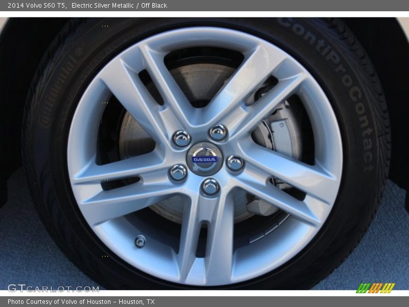 Electric Silver Metallic / Off Black 2014 Volvo S60 T5