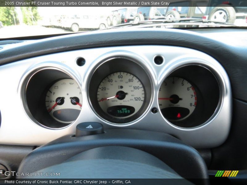 Bright Silver Metallic / Dark Slate Gray 2005 Chrysler PT Cruiser Touring Turbo Convertible