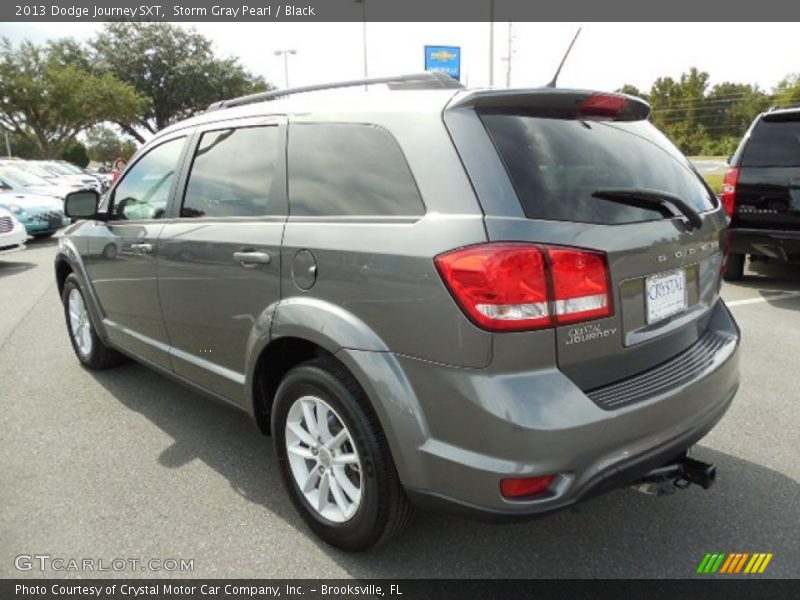 Storm Gray Pearl / Black 2013 Dodge Journey SXT