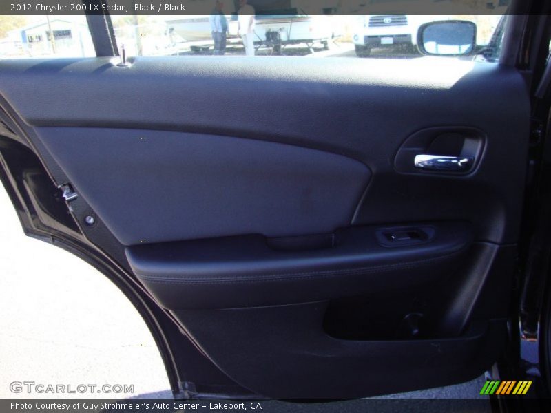 Black / Black 2012 Chrysler 200 LX Sedan