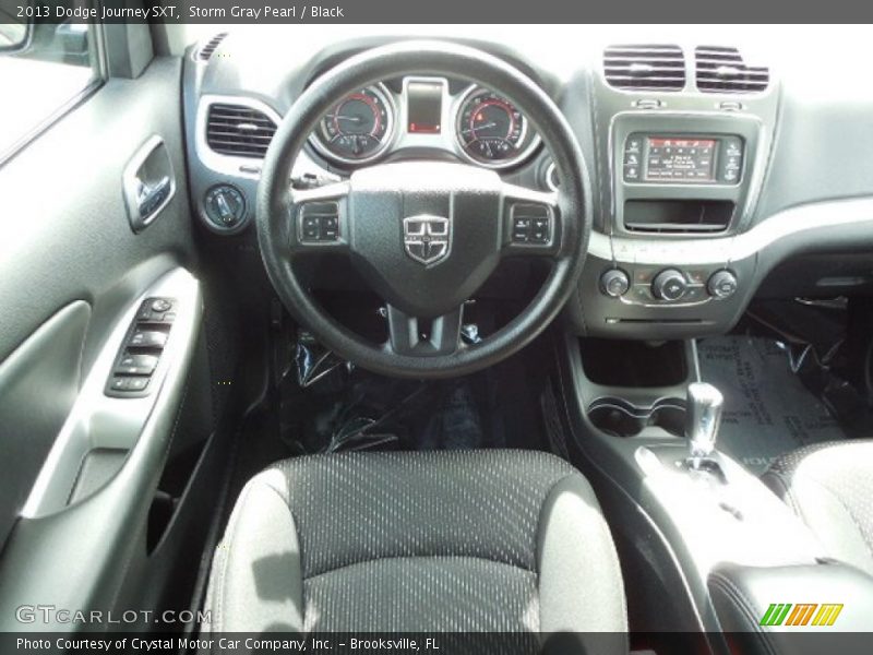 Storm Gray Pearl / Black 2013 Dodge Journey SXT