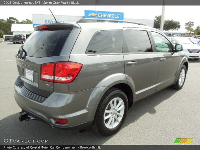 Storm Gray Pearl / Black 2013 Dodge Journey SXT