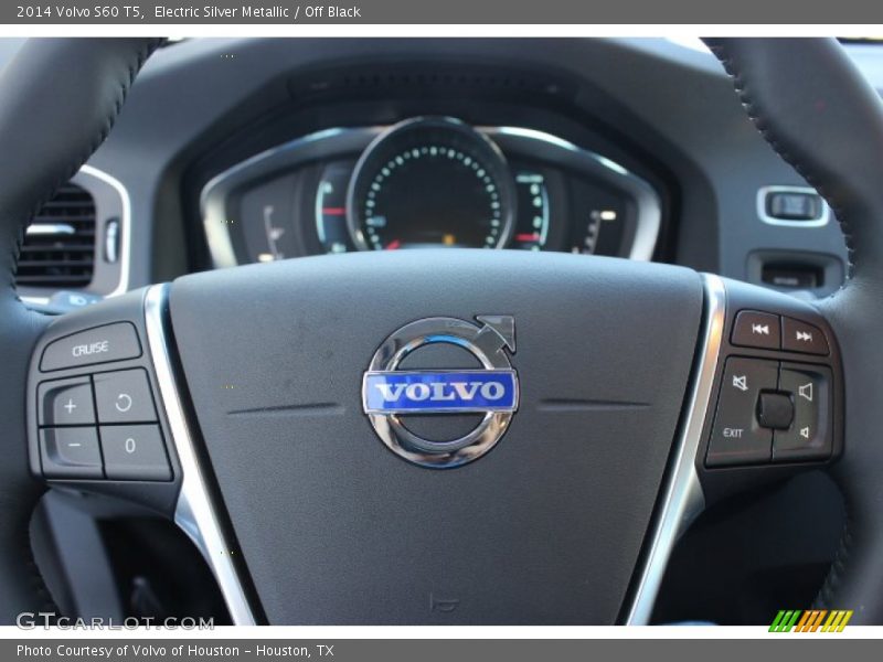 Electric Silver Metallic / Off Black 2014 Volvo S60 T5