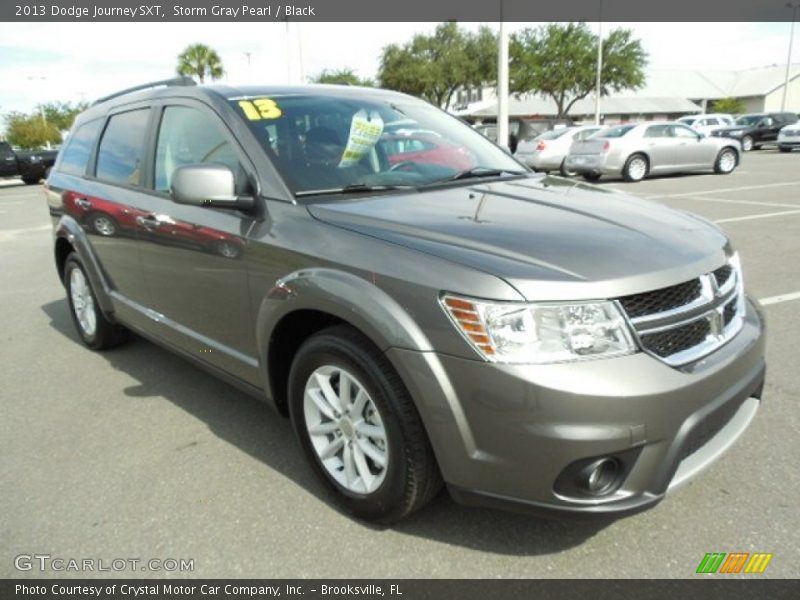 Storm Gray Pearl / Black 2013 Dodge Journey SXT