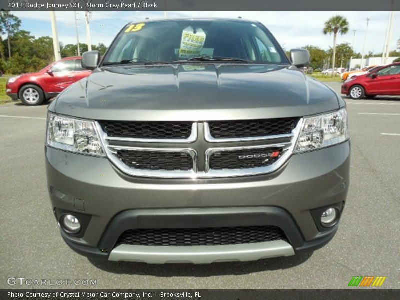 Storm Gray Pearl / Black 2013 Dodge Journey SXT
