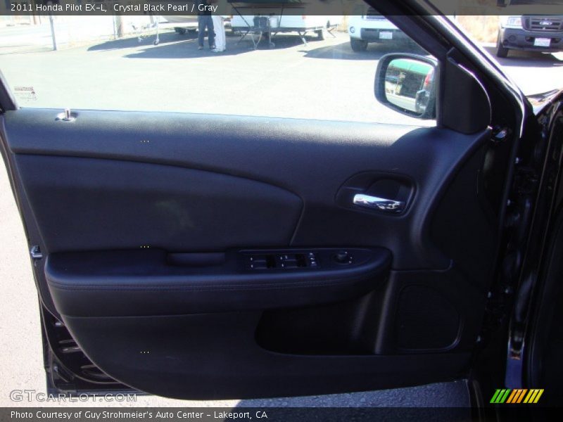 Crystal Black Pearl / Gray 2011 Honda Pilot EX-L