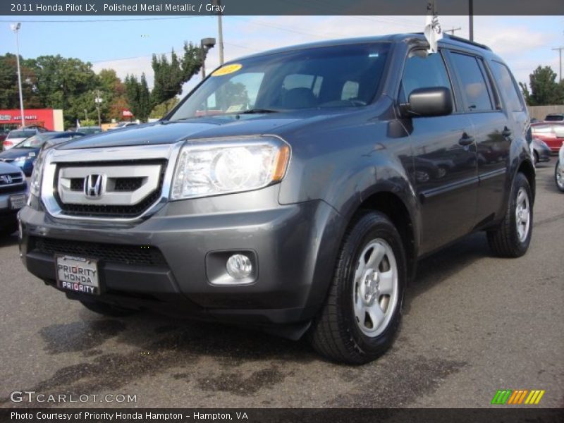 Polished Metal Metallic / Gray 2011 Honda Pilot LX