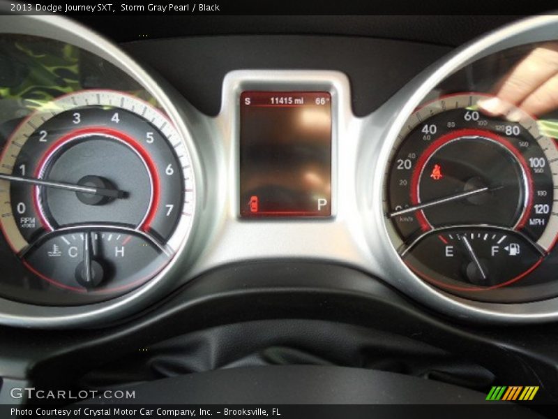 Storm Gray Pearl / Black 2013 Dodge Journey SXT