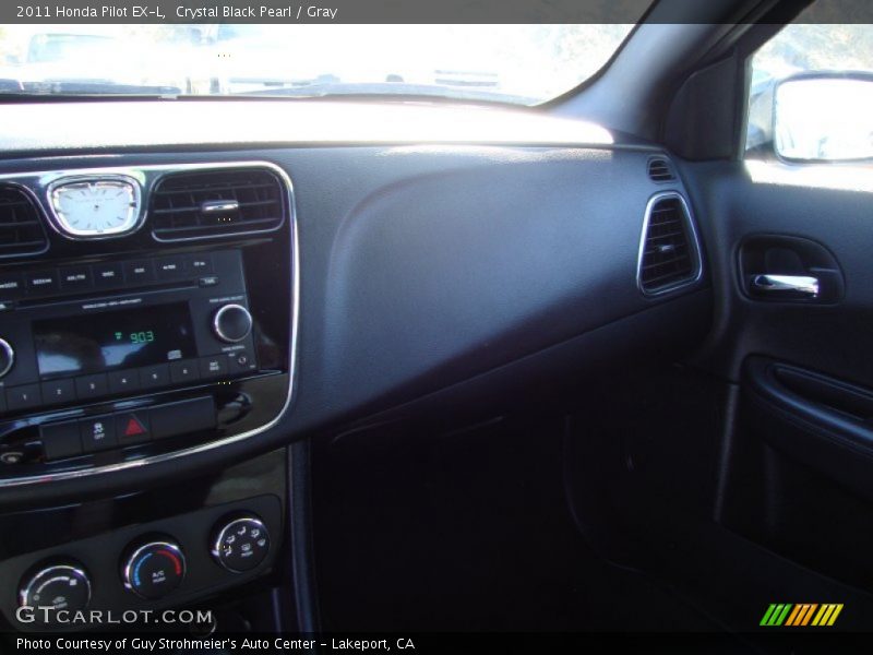 Crystal Black Pearl / Gray 2011 Honda Pilot EX-L