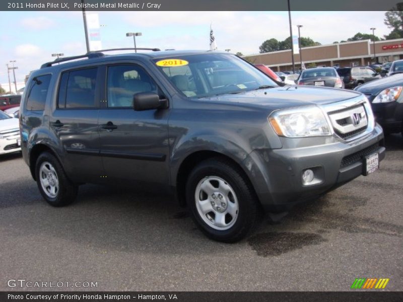 Polished Metal Metallic / Gray 2011 Honda Pilot LX