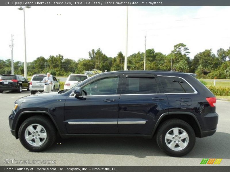 True Blue Pearl / Dark Graystone/Medium Graystone 2013 Jeep Grand Cherokee Laredo 4x4