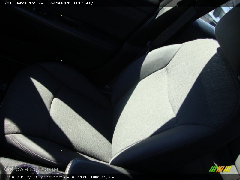 Crystal Black Pearl / Gray 2011 Honda Pilot EX-L