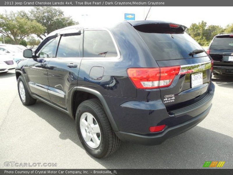 True Blue Pearl / Dark Graystone/Medium Graystone 2013 Jeep Grand Cherokee Laredo 4x4