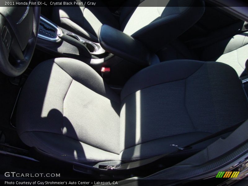 Crystal Black Pearl / Gray 2011 Honda Pilot EX-L