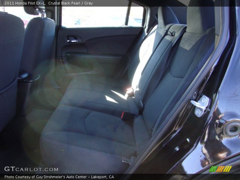 Crystal Black Pearl / Gray 2011 Honda Pilot EX-L