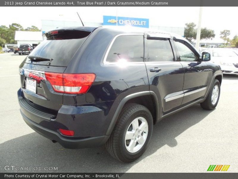 True Blue Pearl / Dark Graystone/Medium Graystone 2013 Jeep Grand Cherokee Laredo 4x4
