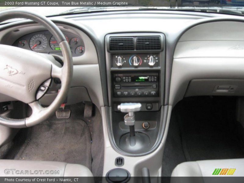 True Blue Metallic / Medium Graphite 2003 Ford Mustang GT Coupe