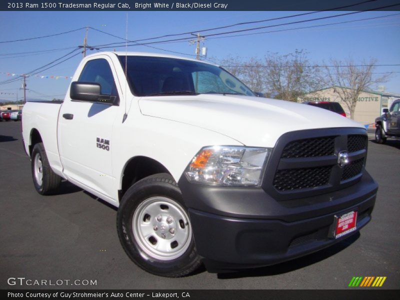 Bright White / Black/Diesel Gray 2013 Ram 1500 Tradesman Regular Cab