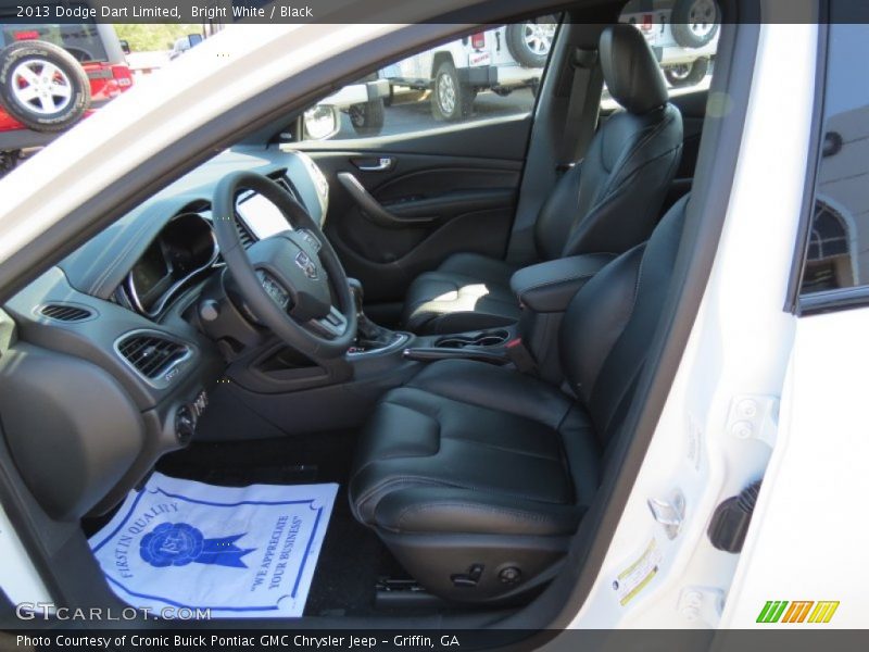 Bright White / Black 2013 Dodge Dart Limited