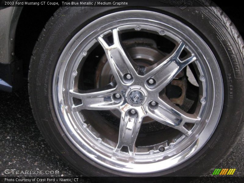 True Blue Metallic / Medium Graphite 2003 Ford Mustang GT Coupe