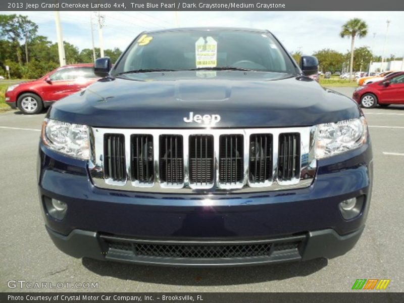 True Blue Pearl / Dark Graystone/Medium Graystone 2013 Jeep Grand Cherokee Laredo 4x4