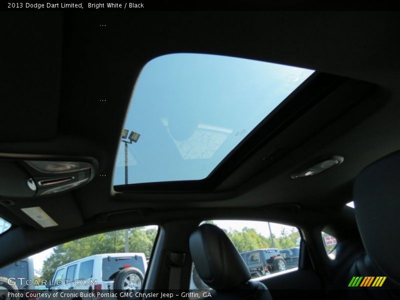 Bright White / Black 2013 Dodge Dart Limited