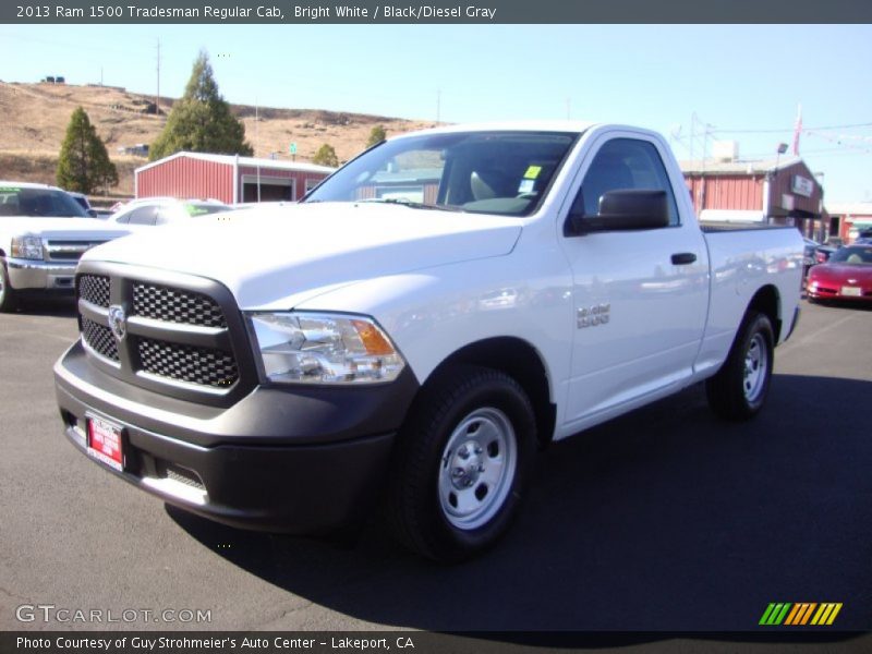Bright White / Black/Diesel Gray 2013 Ram 1500 Tradesman Regular Cab
