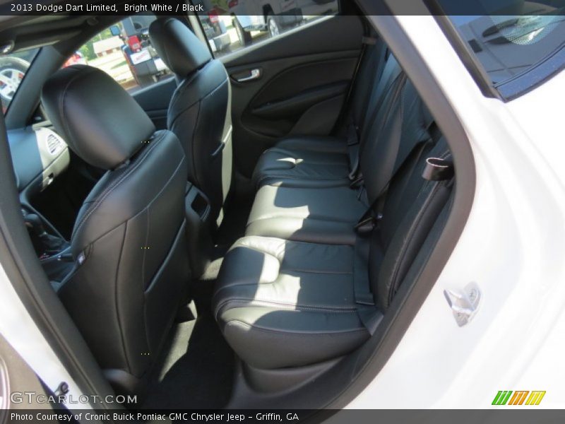 Bright White / Black 2013 Dodge Dart Limited