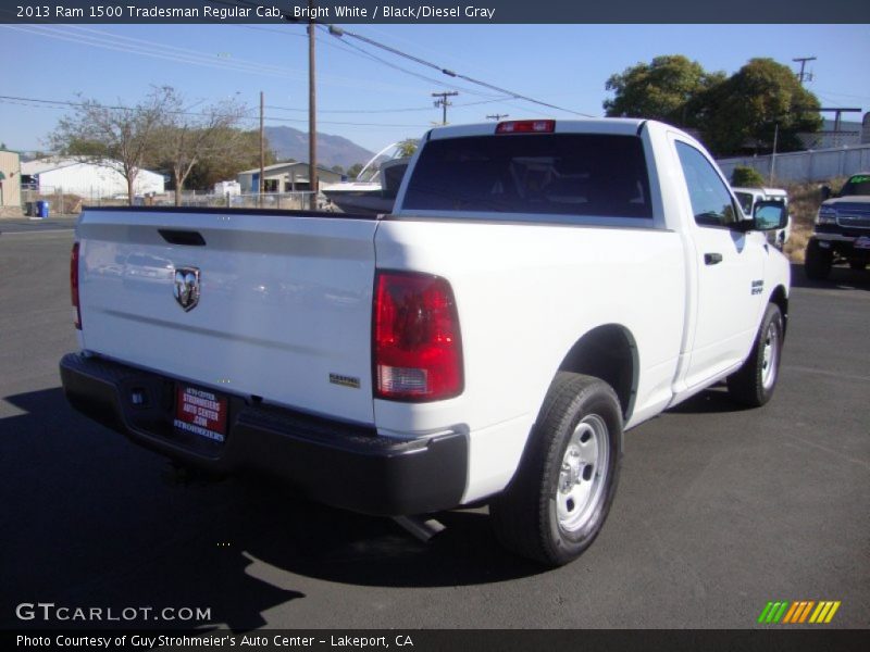 Bright White / Black/Diesel Gray 2013 Ram 1500 Tradesman Regular Cab
