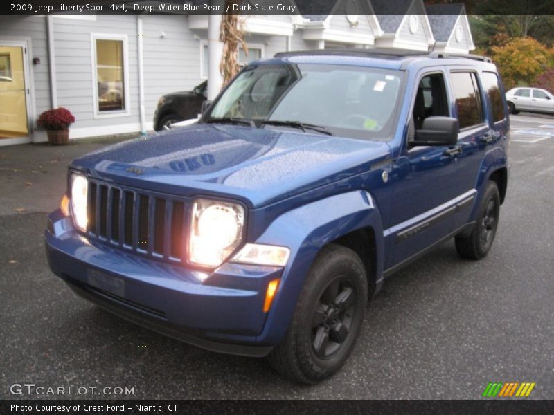 Deep Water Blue Pearl / Dark Slate Gray 2009 Jeep Liberty Sport 4x4