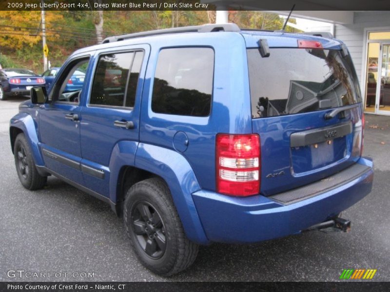 Deep Water Blue Pearl / Dark Slate Gray 2009 Jeep Liberty Sport 4x4